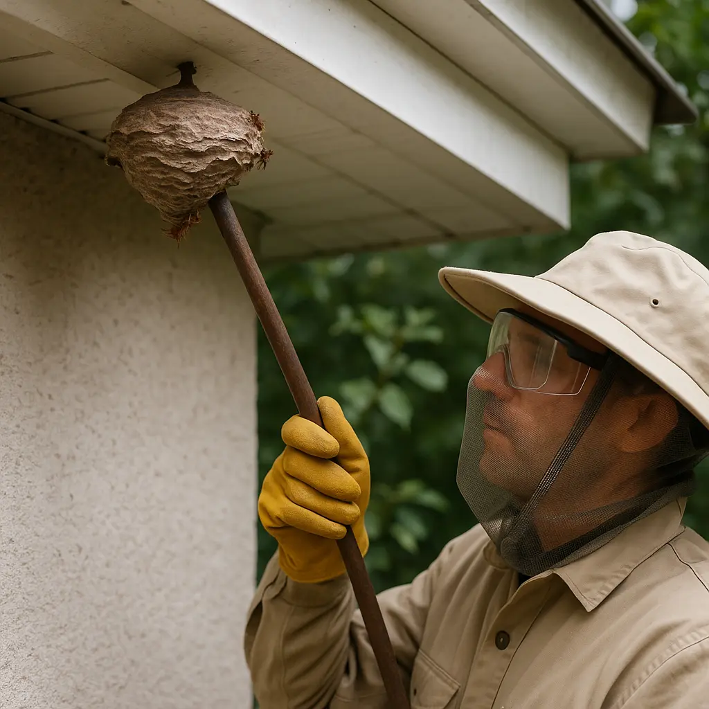 How to get rid of wasp nest