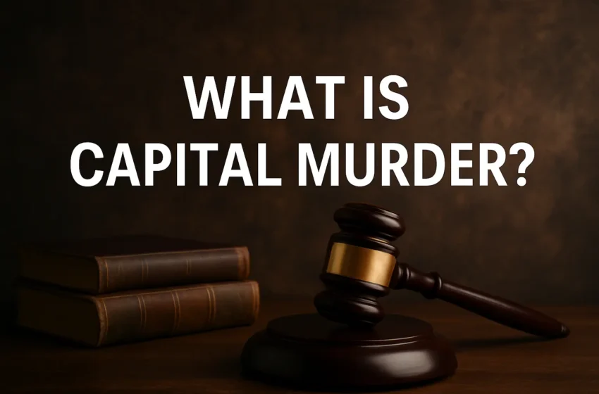 What is capital murder under Australian criminal law?
