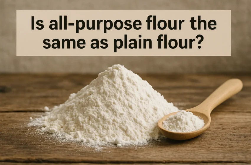 Is all-purpose flour the same as plain flour?