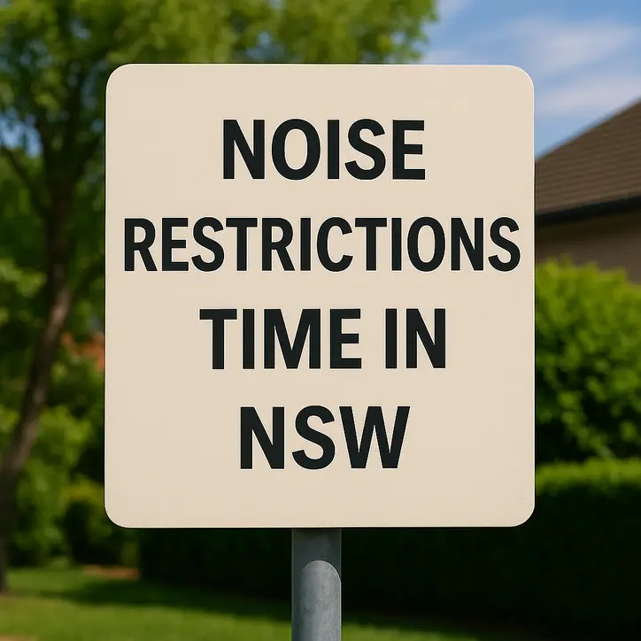 what time do noise restrictions in NSW