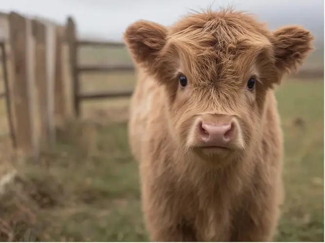 Baby Highland cows